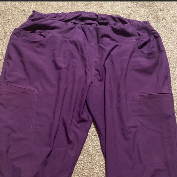 SCRUBS !! Cherokee Flex Purple scrub pants in PXL - Picture 4 of 12